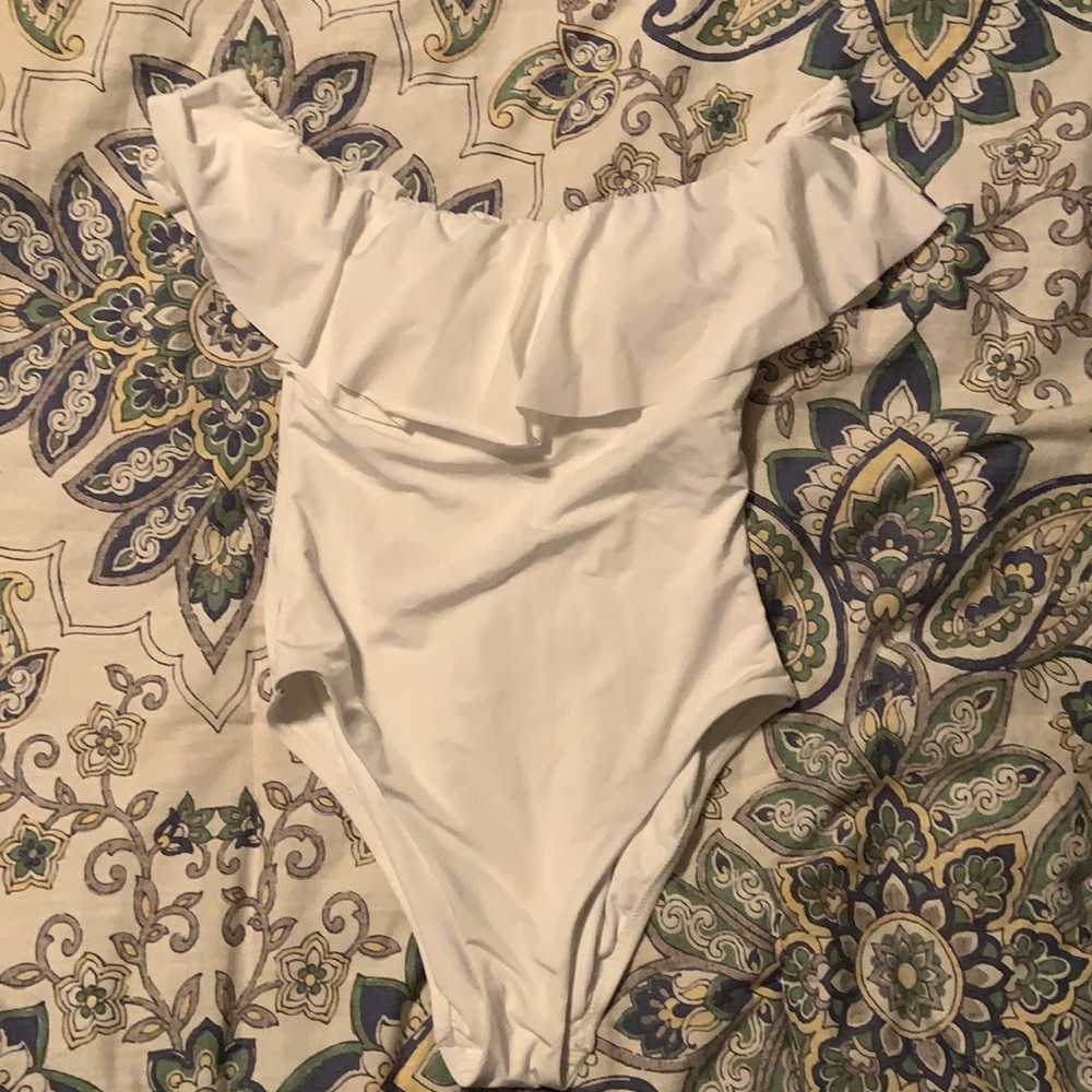 Trina Turk white one piece
